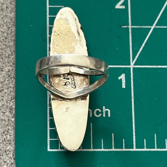 Sold ❤️ Navajo galaxy inlay starry nights sterling silver ring - Picture 10 of 10